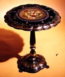 Table de jeux, vers 1860
